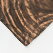 Orangendecke aus Pappelleder Fleecedecke (Ecke)