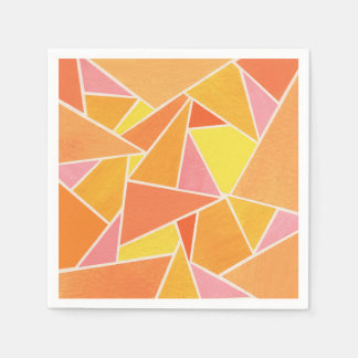 Orangendreiecke Serviette