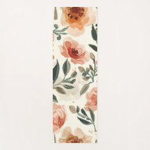 Orangene Aquarell-Blumen Botanische Malerei