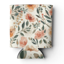 Orangene Aquarellblumen Botanische Malerei