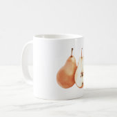 Orangene Birne Kaffeetasse (Vorderseite Links)