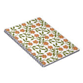 ORANGENE BLUMEN NOTIZBLOCK (Rechte Seite)