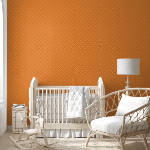 Orangene Diamantgitter Tapete