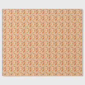 Orangene Edelsteine Geschenkpapier (Flach)
