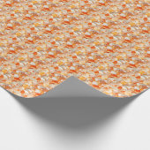 Orangene Edelsteine Geschenkpapier (Ecke)