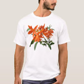 Orangene Epidendrum-Orchidee T-Shirt (Vorderseite)