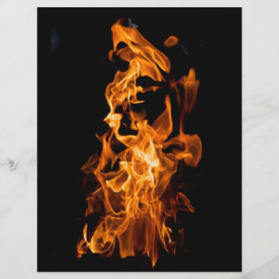 Orangene Flamme Flyer