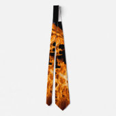 Orangene Flamme Krawatte (Rückseite)