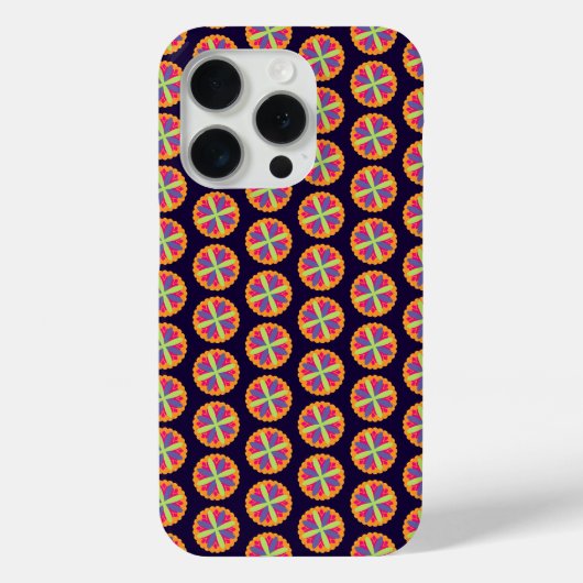 Orangene florale Formen Illustration Case-Mate iPhone Hülle (Rückseite)