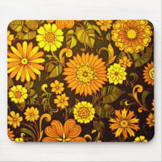 Orangene Gänseblümchen Mousepad