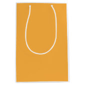 Orangene Geschenktasche Mittelgroße Papiertasche M Mittlere Geschenktüte (Vorderseite)