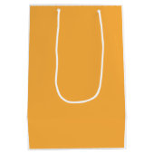 Orangene Geschenktasche Mittelgroße Papiertasche M Mittlere Geschenktüte (Rückseite)