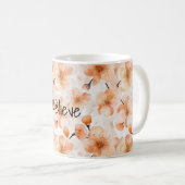 Orangene Glaubensblumen Kaffeetasse (VorderseiteRechts)