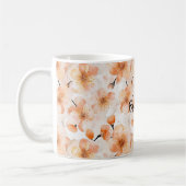 Orangene Glaubensblumen Kaffeetasse (Links)