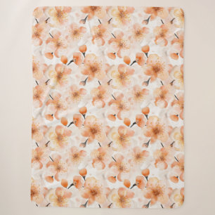 Orangene Glaubensblumen Sherpadecke