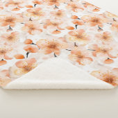 Orangene Glaubensblumen Sherpadecke (3/4)