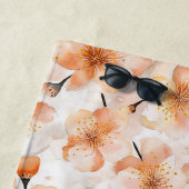 Orangene Glaubensblumen Strandtuch (Beispiel)