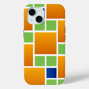 Orangene Gradientquadrate  Case-Mate iPhone Hülle