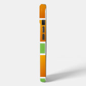 Orangene Gradientquadrate Case-Mate iPhone Hülle (Rückseite / Links)