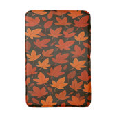 Orangene Herbstblätter Badematte (Vorderseite Vertikal)