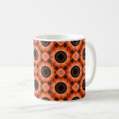 Orangene Herbstblume Kaffeetasse (VorderseiteRechts)
