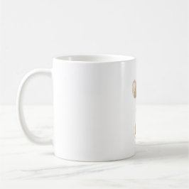 Orangene Herbstmaus Kaffeetasse