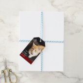 Orangene Katze Foto Text Anpassen Geschenkanhänger (Mit Garn)