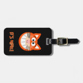 Orangene Katze Gepäckanhänger (Vorderseite horizontal)