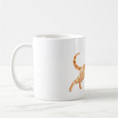 Orangene Katze Miau Kaffeetasse (Links)