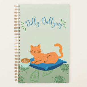 Orangene Katze Planer