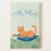 Orangene Katze Planer (Rückseite)