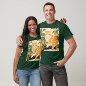 Orangene Katze T-Shirt (Unisex)