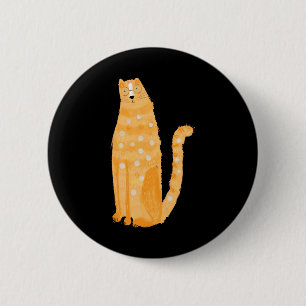 Orangene Katzen Button