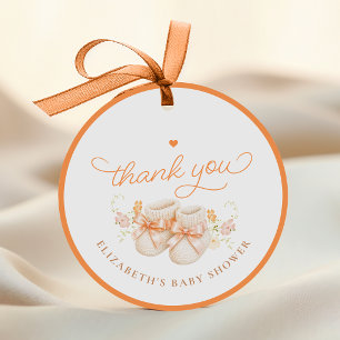 Orangene kleine Kürbis-Anhänger Geschenkanhänger