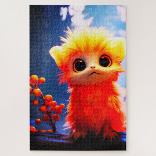 Orangene Kreatur Puzzle