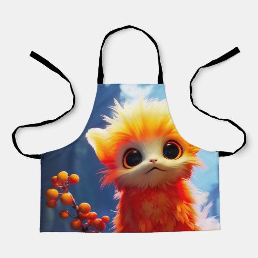 Orangene Kreatur Schürze (Vorderseite)