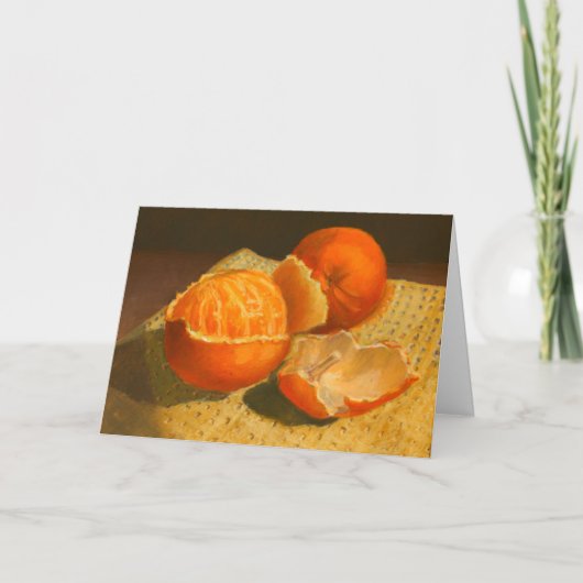 Orangene Kunst Karte (Vorderseite)
