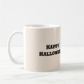 Orangene Kürbisaugen Halloween Kaffeetasse (Links)