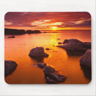 Orangene Meereslandschaft, Sonnenuntergang, Kalifo Mousepad