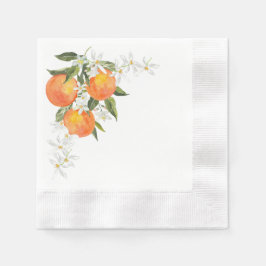 Orangene Papiertücher Serviette