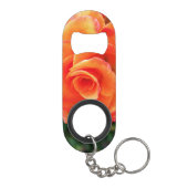 Orangene Rose Mini Flaschenöffner (Rückseite)