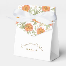 Orangene Rosen Hochzeit Geschenkschachtel