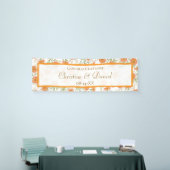 Orangene Rosenhochzeit Banner (Messeveranstaltung)