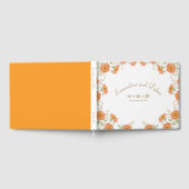 Orangene Rosenhochzeit Gästebuch (Voll)