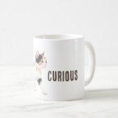 Orangene Schwarz Weiße Katze Kaffeetasse (VorderseiteRechts)