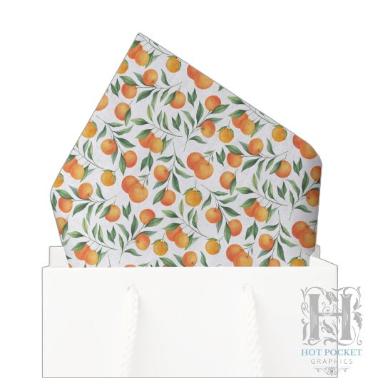 Orangene Seidenpapier