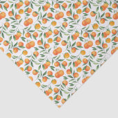 Orangene Seidenpapier (Detail)