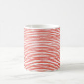 Orangene Streifen, Linien  Kaffeetasse (Mittel)