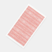 Orangene Streifen, Linien Serviette (Ecke)