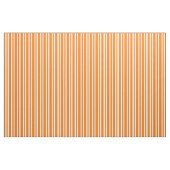 Orangene Streifenmuster in Weiß Stoff (Fat Quarter (45,7 x 55,9 cm))